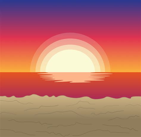 Sunset Beach Background by MacParoo on DeviantArt