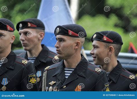 Russian Marines In Uniform Editorial Stock Photo - Image: 32759848