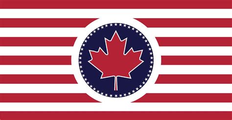 My take on a flag for an American-Canadian Union :) : vexillology