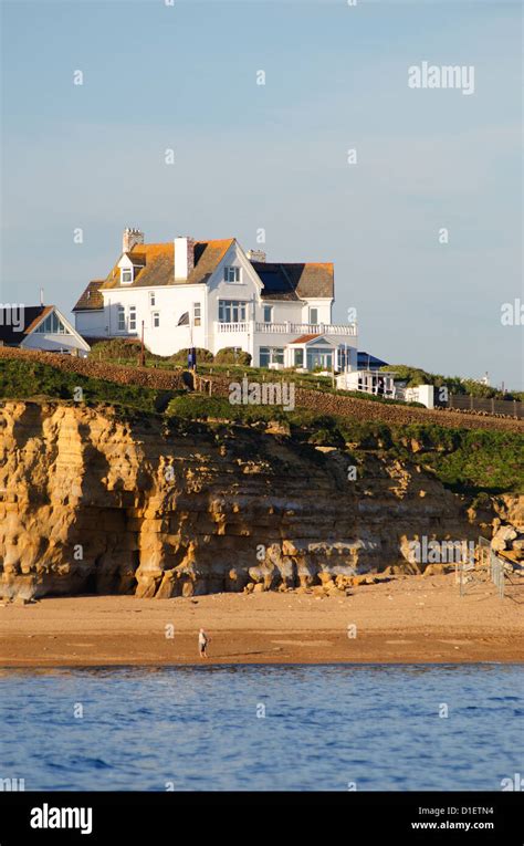 Barton Olivers, above Burton Cliff at Hive Beach, Burton Bradstock, Jurassic Coast, Dorset Stock ...