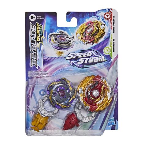 Beyblade Burst Surge Speedstorm World Spryzen S6 and Betromoth B6 Spinning Top Dual Pack ...