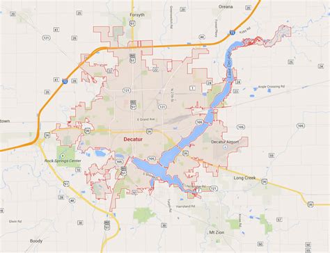 Decatur, Illinois Map