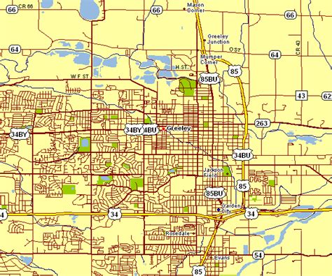 City Map of Greeley