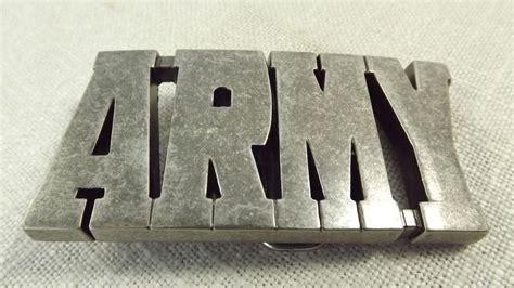 Vintage ARMY Belt Buckle, Military Must Have Collectible Belt Buckle Gifts For Dad, Great Gifts ...