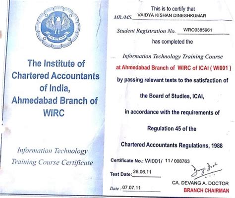 Information Technology Certificate