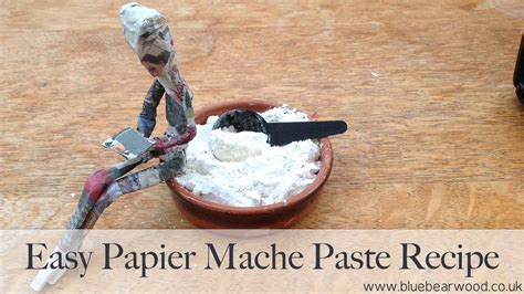 How To Make An Easy Paper Mache Glue Paste Recipe Using Flour And Water - YouTube