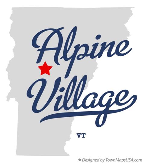 Map of Alpine Village, VT, Vermont