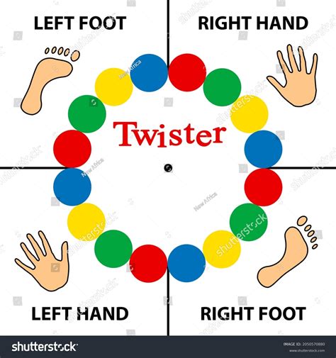 Twister Spinner Board Illustration Game Physical 库存插图 2050570880 | Shutterstock