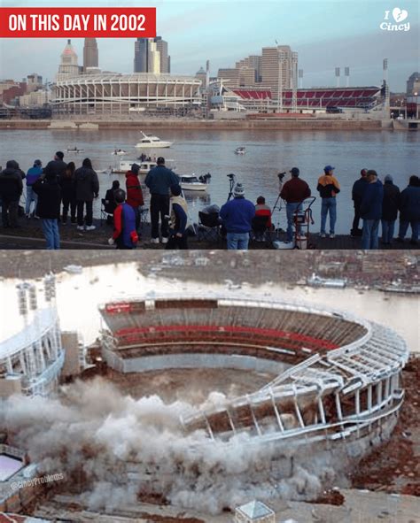 20 Years Ago Today: Riverfront Stadium was demolished(on this day ...