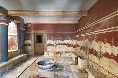 The Palace of Minos at Knossos in Ancient Crete