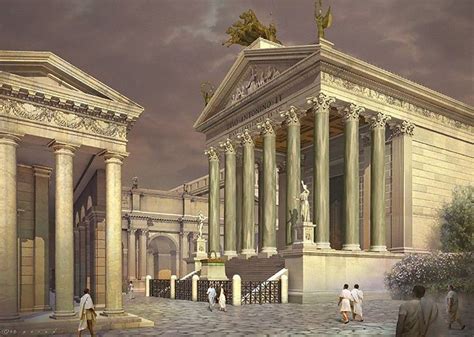 Ricostruzione illustrata del Tempio di Antonino e Faustina | Ancient roman architecture, Ancient ...