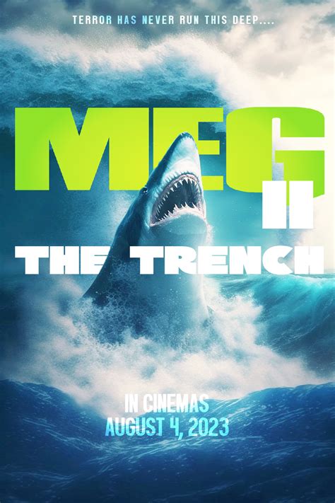 New The Meg 2 The Trench Poster Dangers Lurk Below The Water | Images and Photos finder