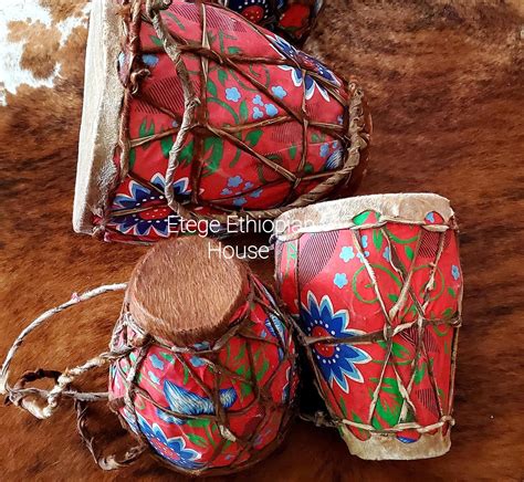 Ethiopian Music Instrument Drum Kebero Made Out of Genuine | Etsy ...