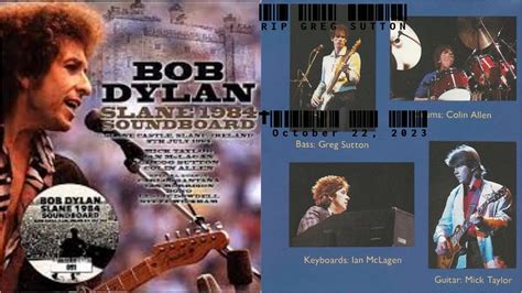 Gregg Sutton with Bob Dylan singing at Slane Castle in 1984 - YouTube