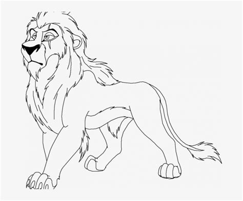 Scar Coloring Page Lion King Scar Free Coloring Page - Scar Lion King Drawing PNG Image ...