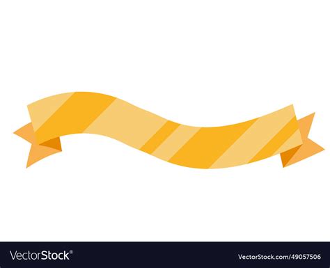 Golden ribbon Royalty Free Vector Image - VectorStock