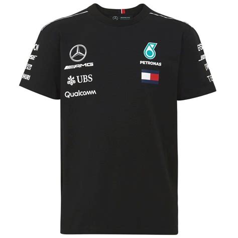 Mercedes Benz AMG Petronas Kids Black Authentic 2018 F1 Team T-Shirt ...