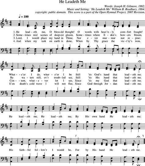 Open Hymnal Project: He Leadeth Me