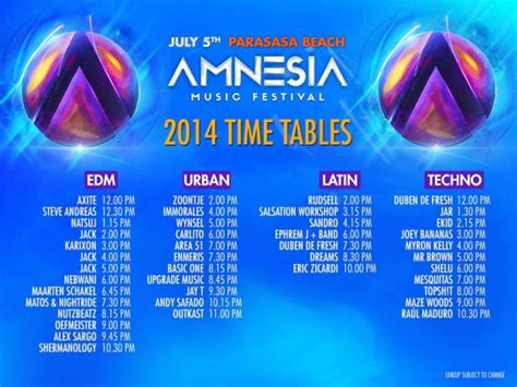 Amnesia Music Festival 2014 - Curaçao Party Guide