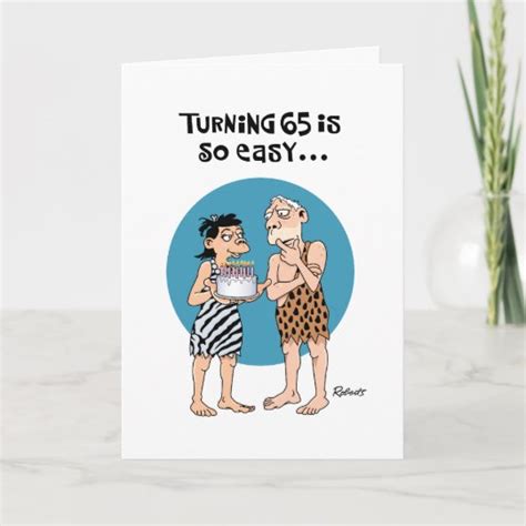 Humorous 65th Birthday Greeting Card | Zazzle.com