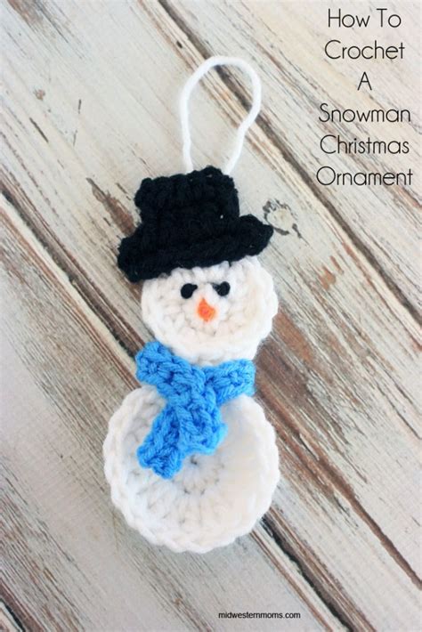 How To Crochet A Snowman Christmas Ornament