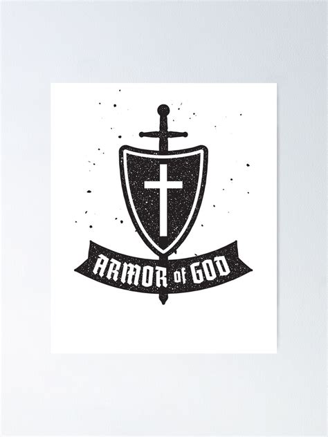 "Armor of God - Sword Spirit Shield Faith - Christian " Poster by ...