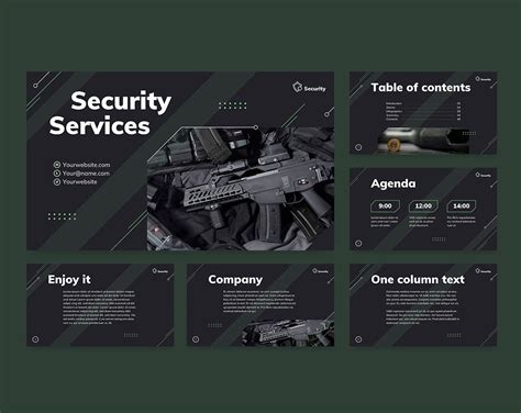 Security Guard Services PowerPoint Presentation Template