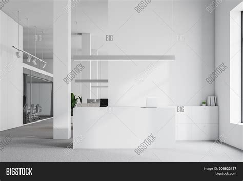 White Reception Desk Image & Photo (Free Trial) | Bigstock