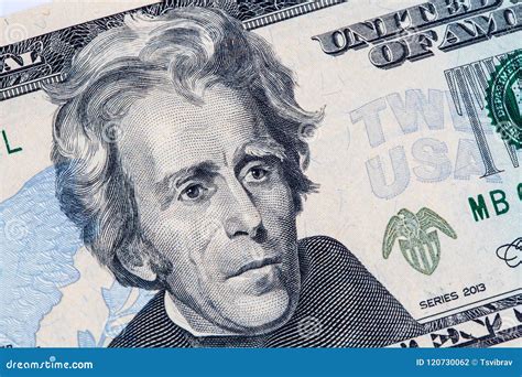 Andrew Jackson Portrait in on 20 US Dollar Bill Stock Photo - Image of cash, bank: 120730062