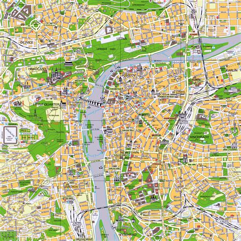 Maps of Prague | Detailed map of Prague in English | Maps of Prague ...