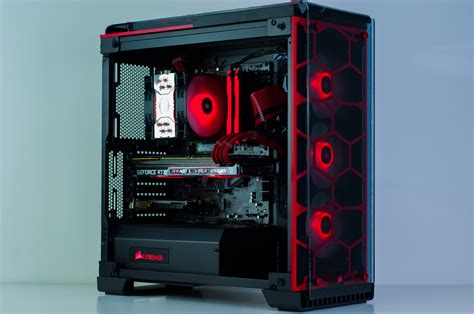 Valkyrie Gaming PC in Corsair 570X Black & Red RGB - Evatech News