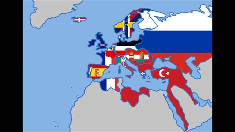 Map Of Europe 1850