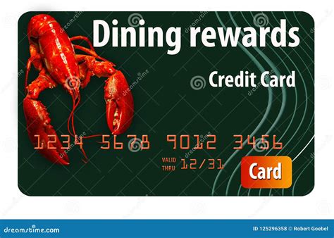 This Is A Dining Rewards Credit Card. It Is Generic And Isolated On A White Background. Stock ...