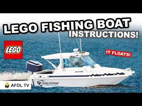 EASY LEGO Fishing Speed Boat [Tutorial - Instructions!] - YouTube | Lego boat, Boat, Lego