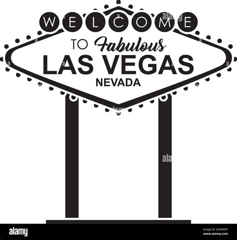 las vegas billboard icon over white background, silhouette style ...