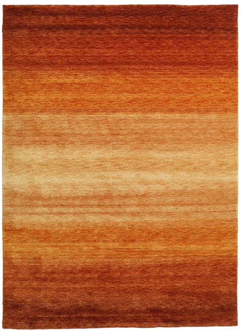 Gabbeh Rainbow - Rust Red 210 x 290 cm Wool Rug - Rugvista