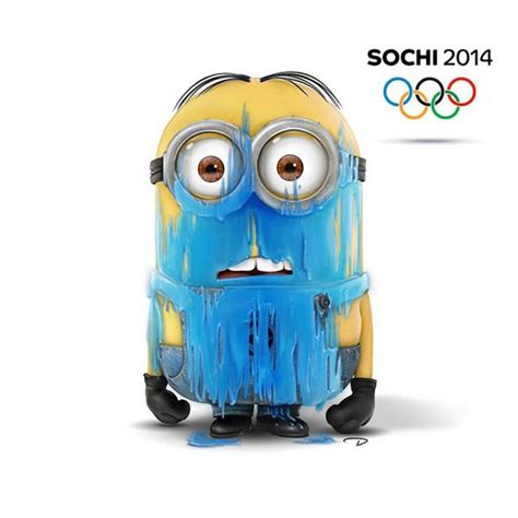 What If Minions Take Over Winter Olympics [Fun Illustration] - Barnorama