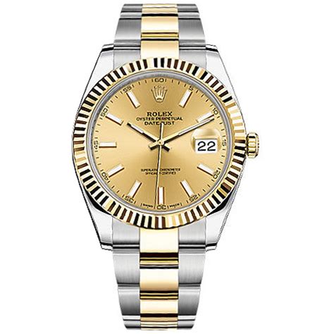 Rolex Datejust 41 Fluted Bezel Gold & Steel Watch 126333-GLDSO