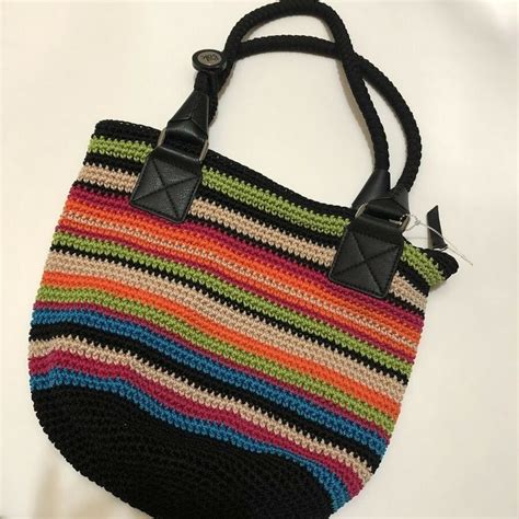 the sak crochet crocheted handbag | eBay in 2020 | Crochet handbags, Bags, The sak handbags