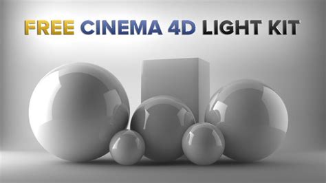 Cinema 4D Light Kit - Transform Cinema 4D Into A Powerful Light Studio. | Cinema 4d tutorial ...