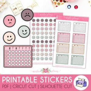 Mood Tracker Stickers | Masha Plans