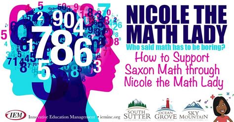 Webinar: How to Support Saxon Math through Nicole the Math Lady!