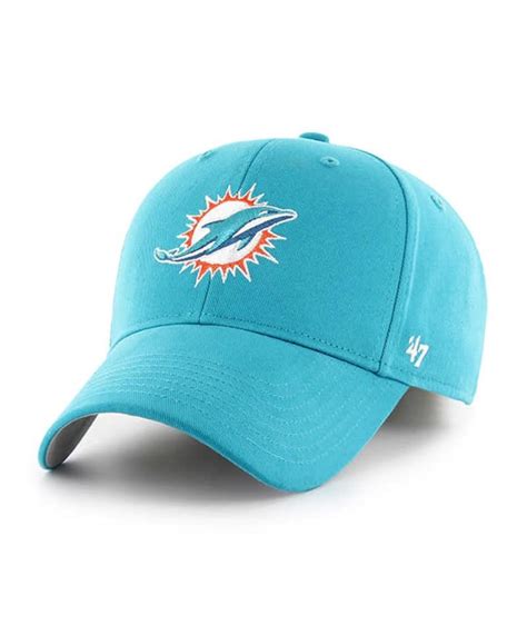 Miami Dolphins Hat, Detroit Game, 47 Brand, Trucker Hat, Youth, Aqua ...