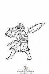 Moana Coloring Pages FREE 2025  And Learn sketch template