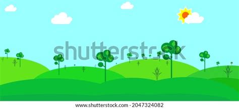 Vector Green Hill Background Animation Stock Vector (Royalty Free) 2047324082 | Shutterstock