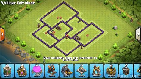 Town Hall 7 Hybrid Base | Clash of Clans Land