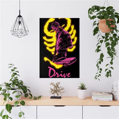 Drive Movie Poster, Ryan Gosling Poster, Wall Art, Art Print, Wall ...