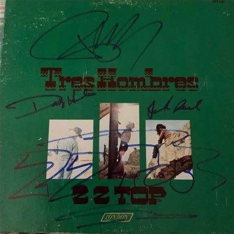 Signed ZZ Top, Tres Hombres Album Cover