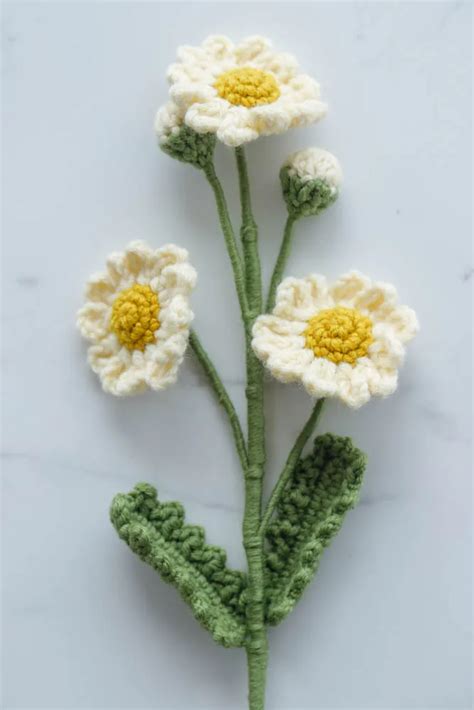 Crochet Daisy Free Pattern - Hookok