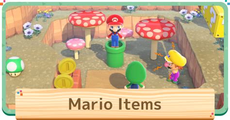 ACNH | Mario Items - List & How To Get | Animal Crossing - GameWith